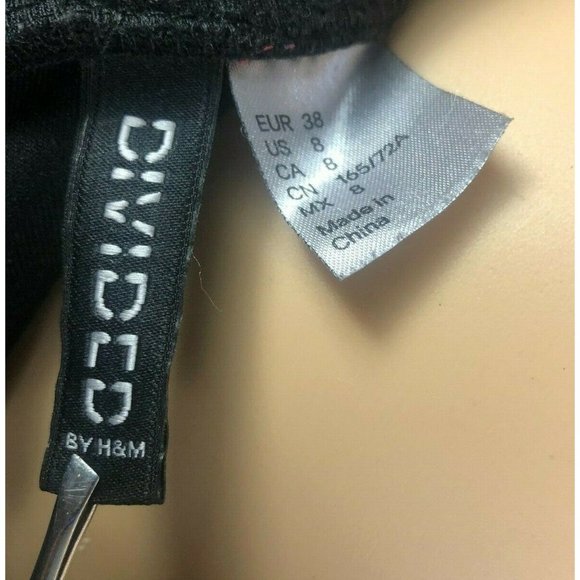 Divided By H&M Peplum Black Mini Skirt Size 8 - Picture 4 of 5